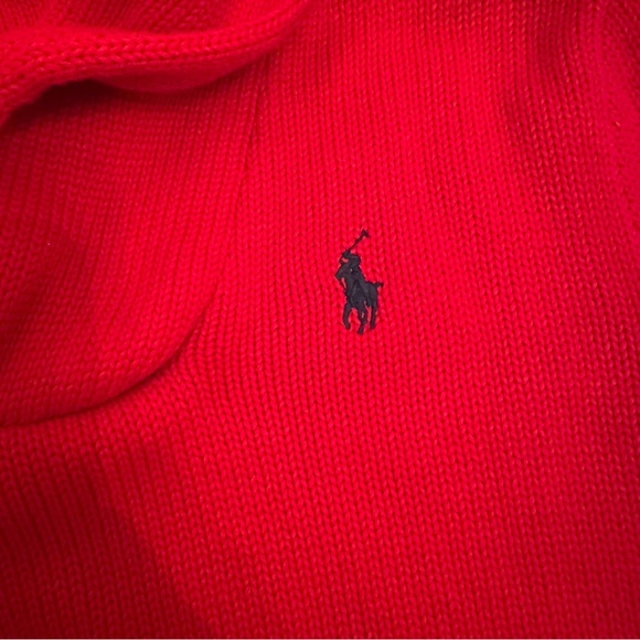 RALPH LAUREN SPORT Womens Red V Neck M Long Sleeve Casual Sweater 
**** - Picture 9 of 13
